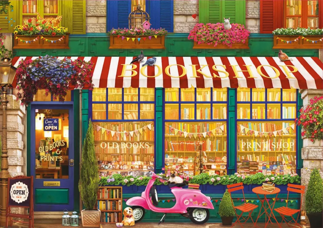 Educa Legpuzzel 4000 Stuks Vintage Bookshop
