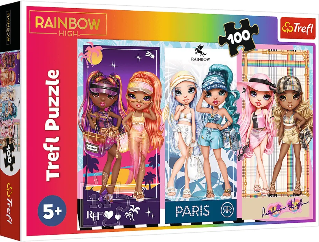 Trefl Rainbow High Puzzel 100 Stuks - Rainbow Dolls - Multicolor