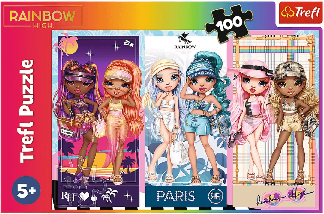 Trefl Rainbow High Puzzel 100 Stuks - Rainbow Dolls - Multicolor
