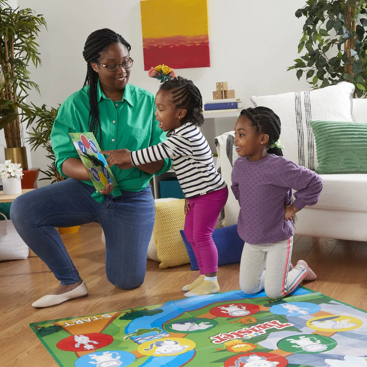 Hasbro Twister Junior Gezelschapsspel - 4 Spelers - afbeelding 6 van 6
