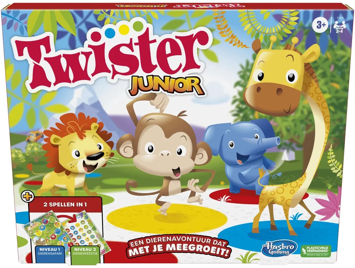 Hasbro Twister Junior Gezelschapsspel - 4 Spelers