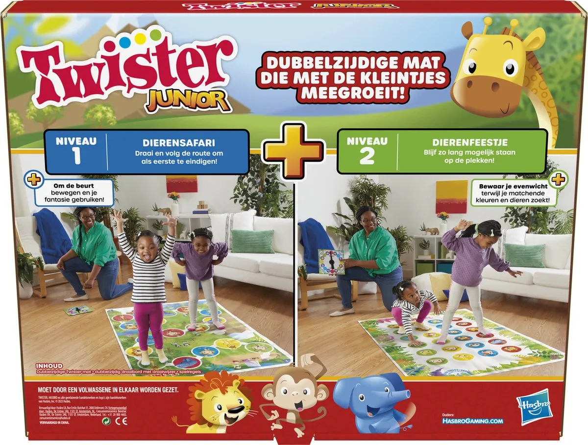 Hasbro Twister Junior Gezelschapsspel - 4 Spelers