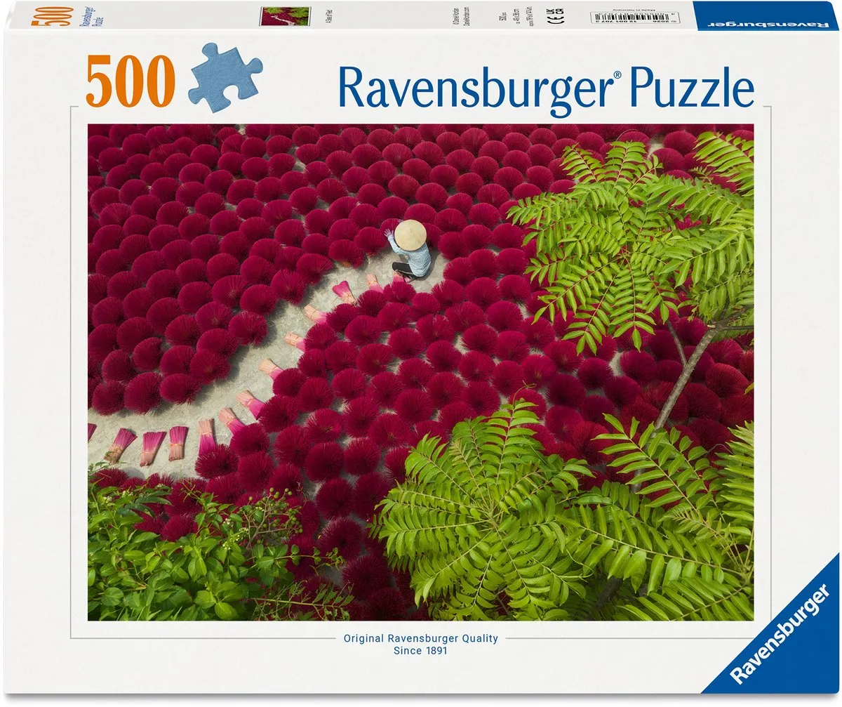 Ravensburger Een Zee van Rood Legpuzzel 500 Stukjes - Meerkleurig