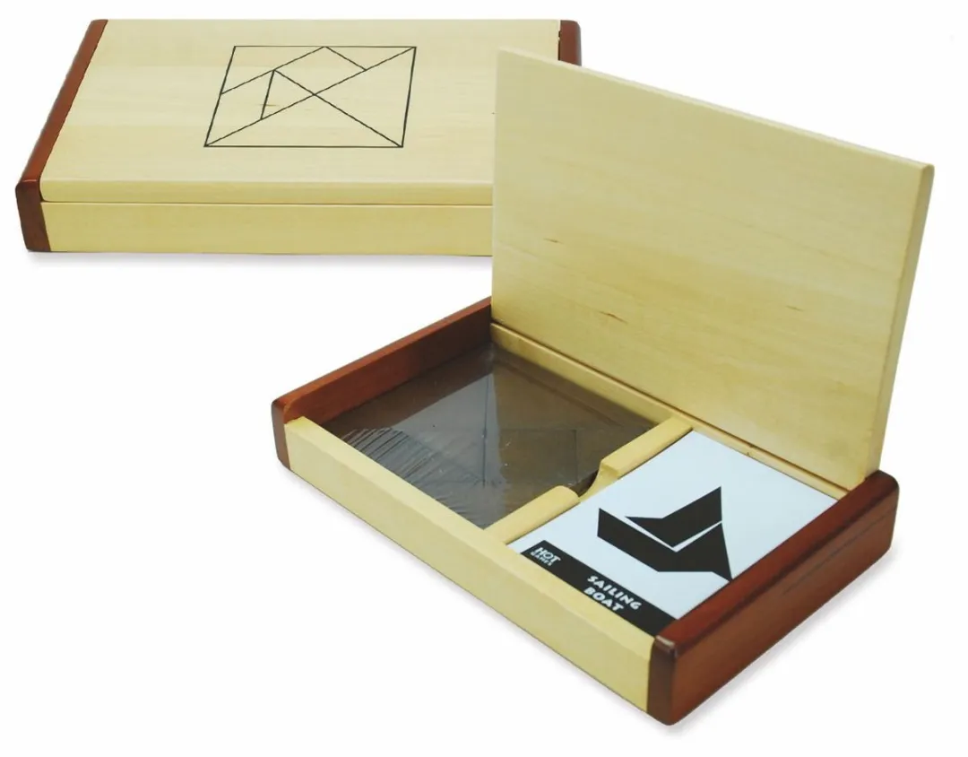 HOT Games Tangram Houten Puzzelset 60 Stuks
