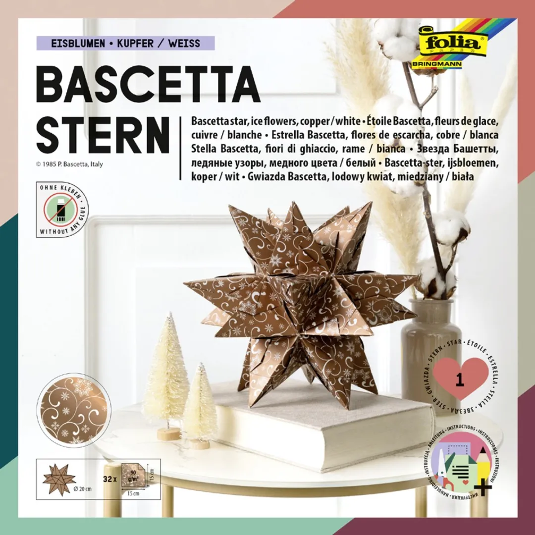 Folia Vouwbladen Bascetta-ster Ornament 1