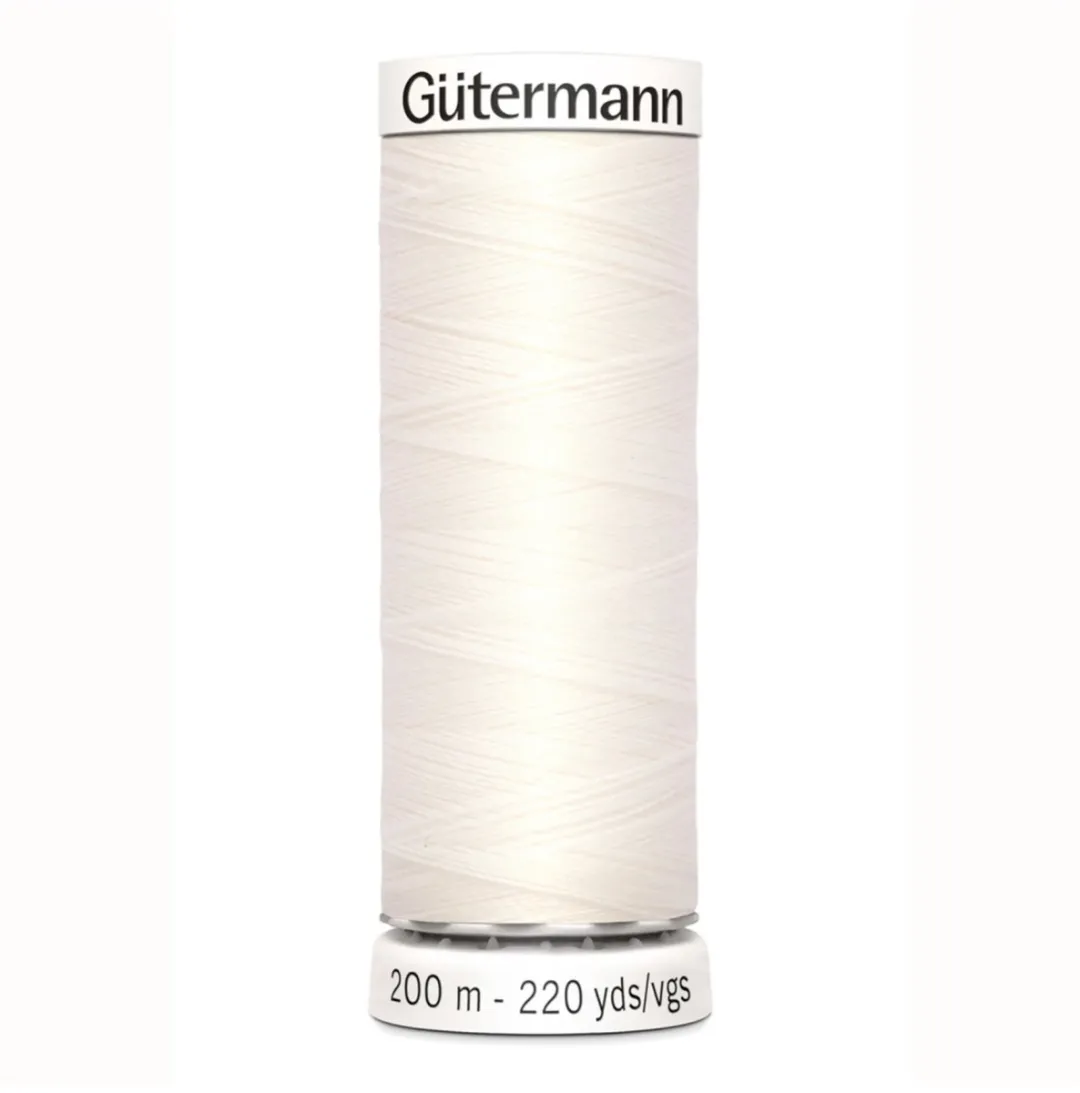 Gutermann Polyester Naaigaren 200m - Wit