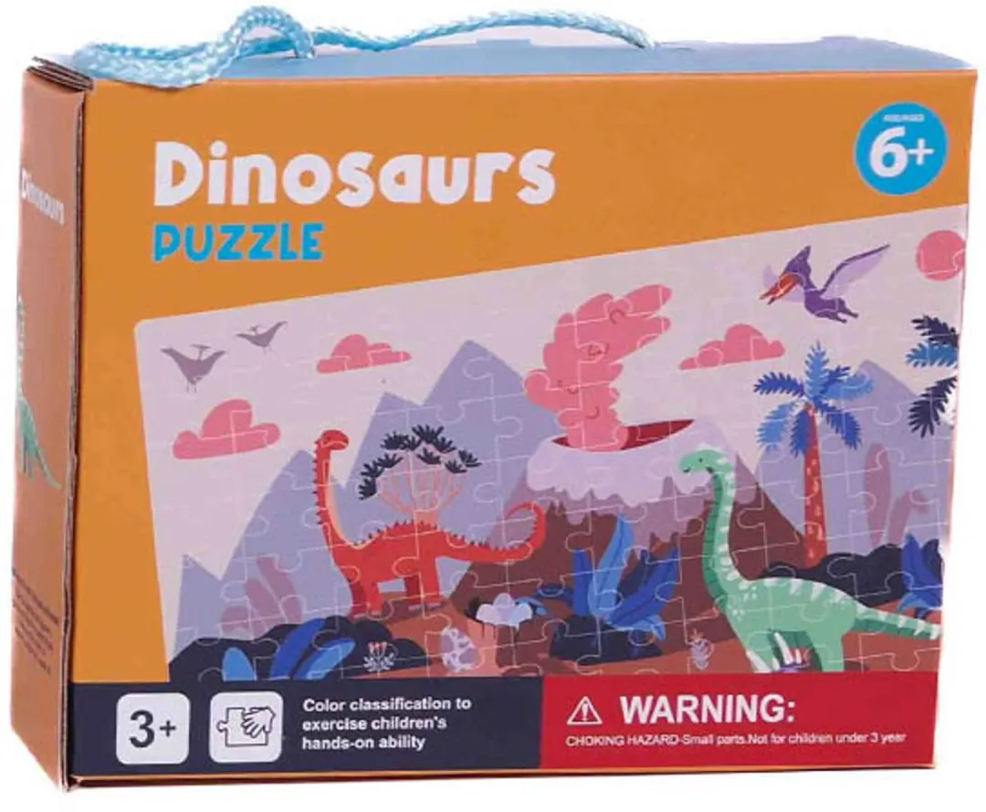 PIA Soft Toys De dinosaurus Design Box Puzzel 100 Stuks