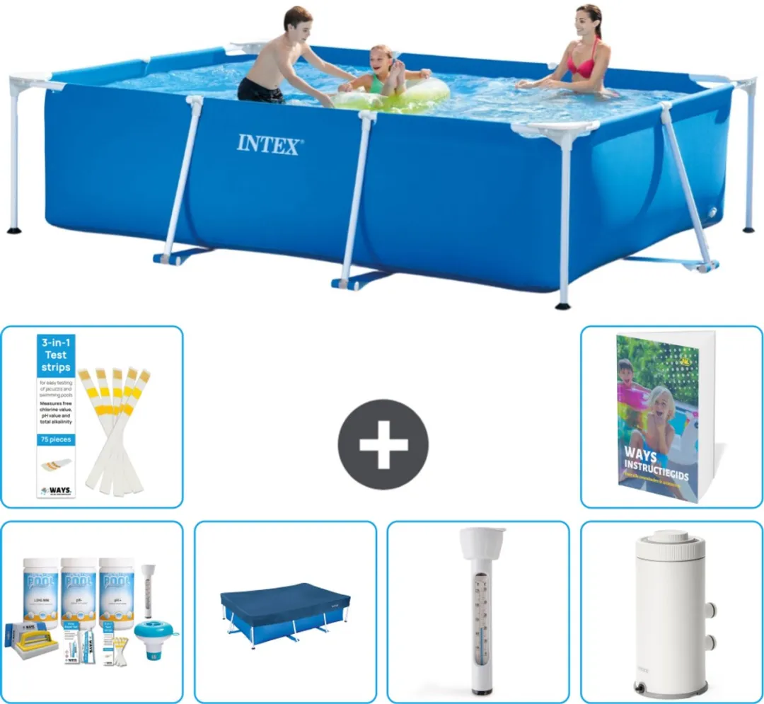 Intex Frame Zwembad 300x200x75cm Blauw