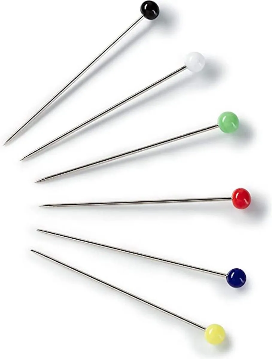 Prym Glaskopspelden 0.60x30mm - 100 Stuks - Multicolor