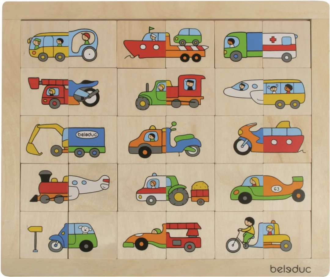 Beleduc Transportpuzzel 30-delig Multicolor