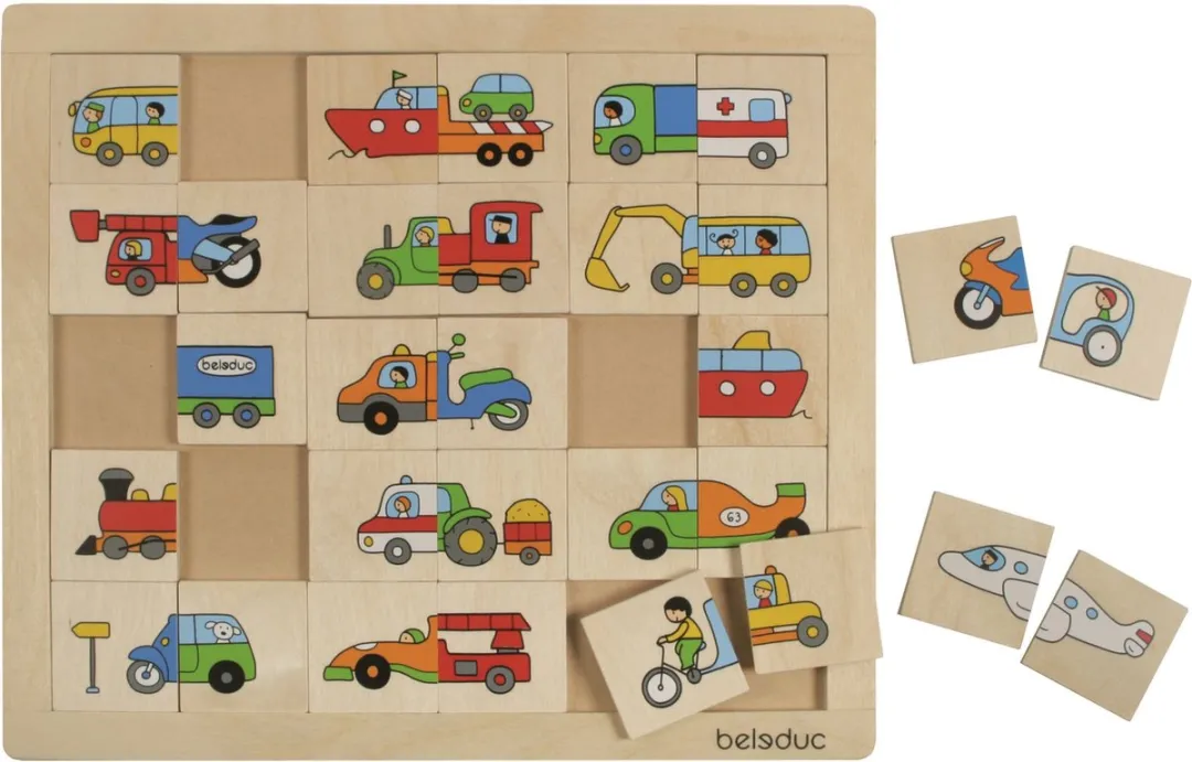 Beleduc Transportpuzzel 30-delig Multicolor