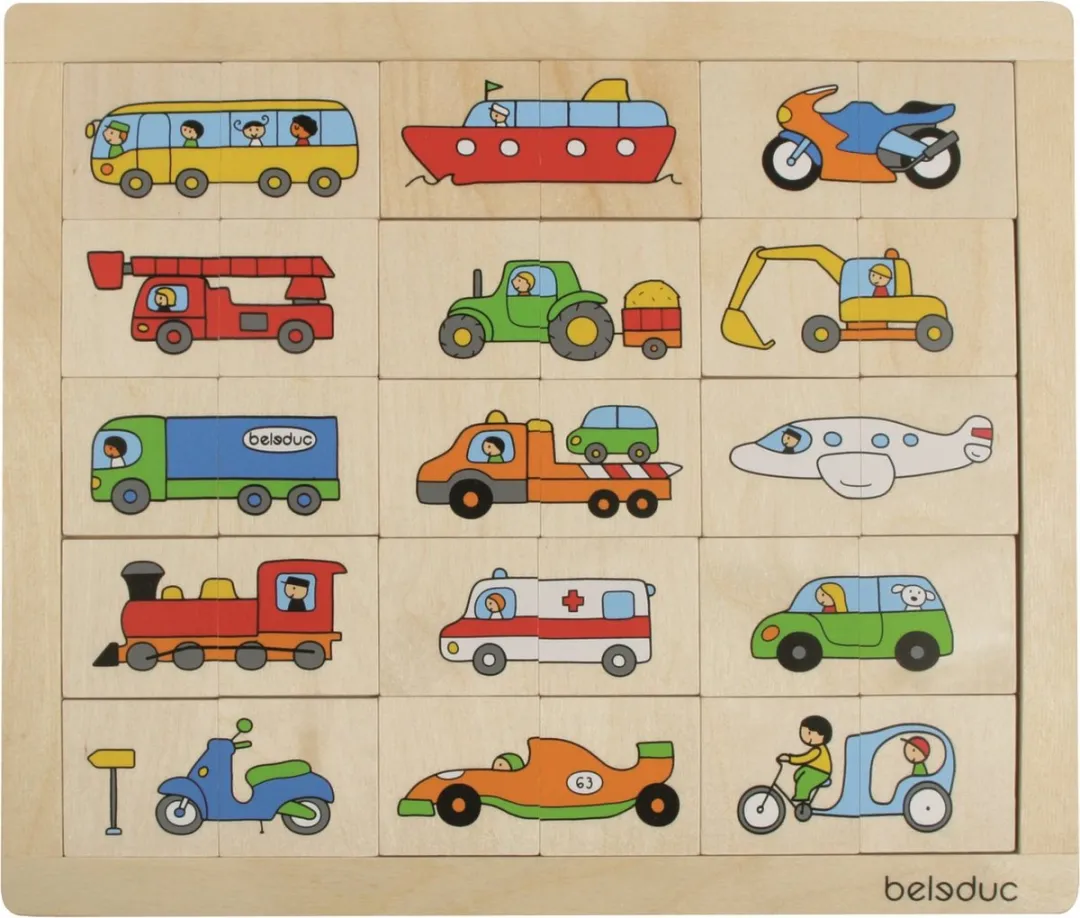 Beleduc Transportpuzzel 30-delig Multicolor