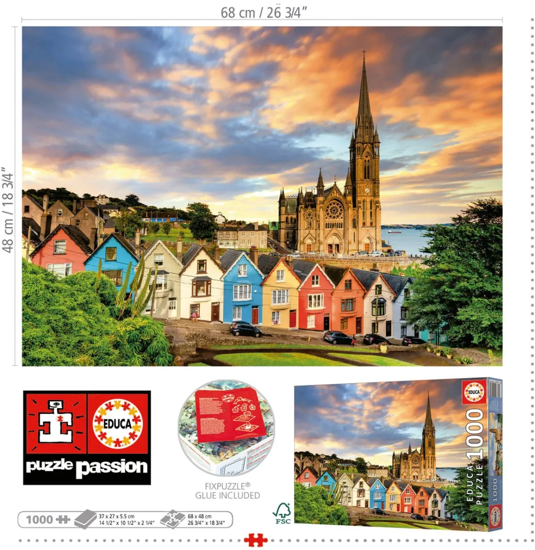 Educa Ierland Kathedraal De Cobh Puzzel 1000 Stuks