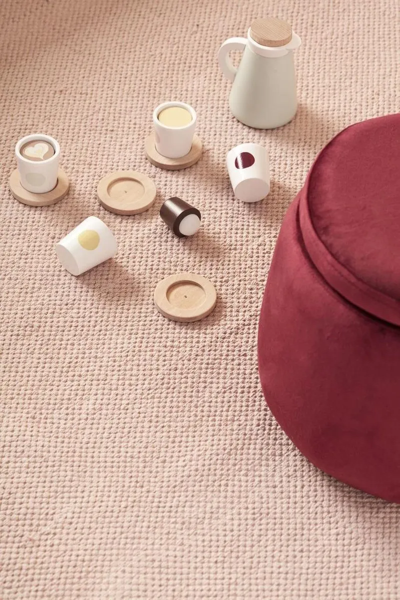 Kids Concept Fika Zweden Koffieservies - 4 Kopjes & Koffiepot - Pastel - afbeelding 6 van 6