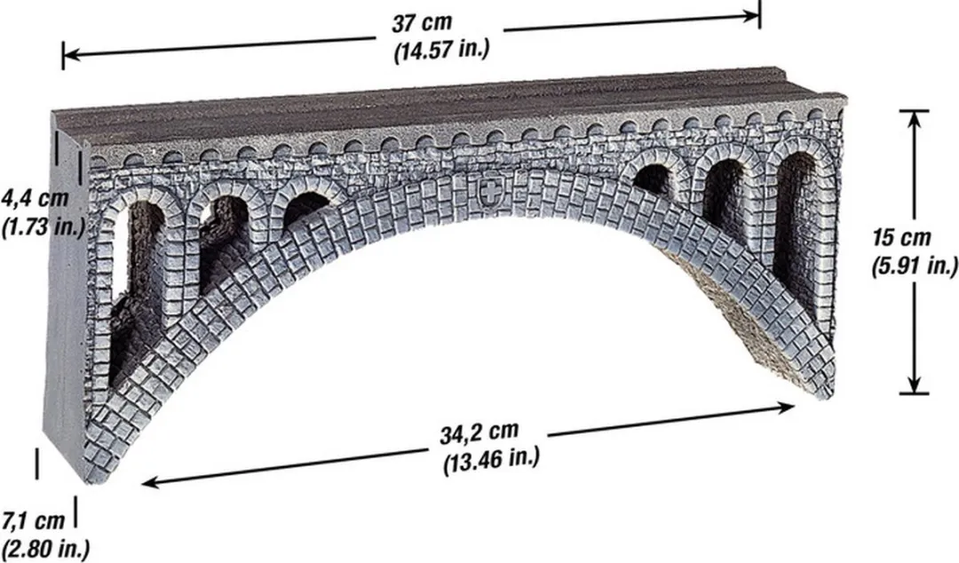 Noch Rhône Viaduct H0 Modelbouwdecoratie