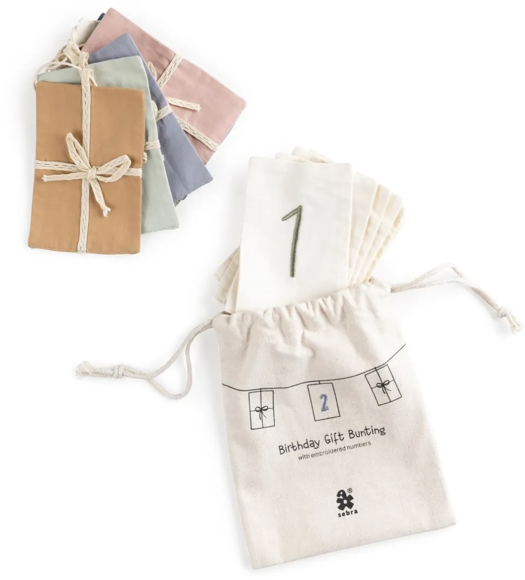 Sebra Vlaggenslinger Birthday Gift Bunting - Print