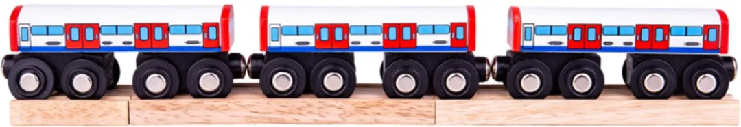 BIGJIGS Ondergrondse Trein BJT487 - Multicolor - afbeelding 6 van 6