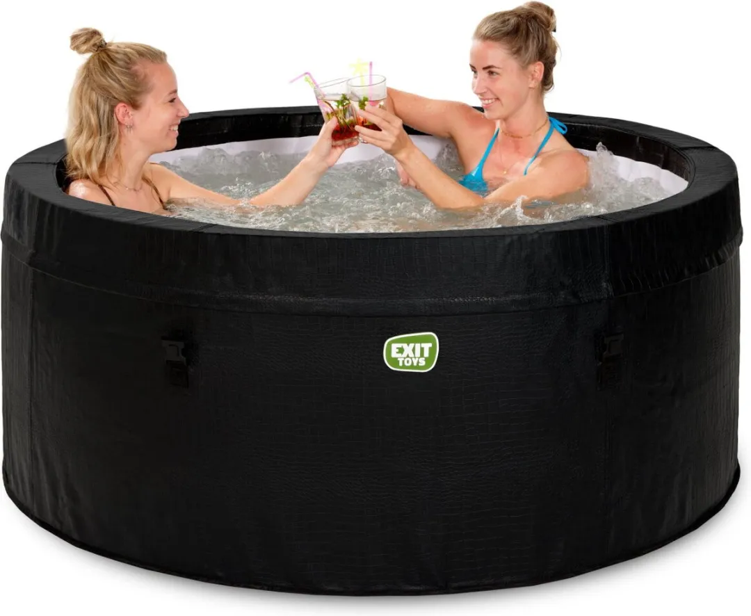 EXIT Leather Premium Spa 2 Personen - 812L - 156cm - 90 Jets - Zwart - afbeelding 4 van 6