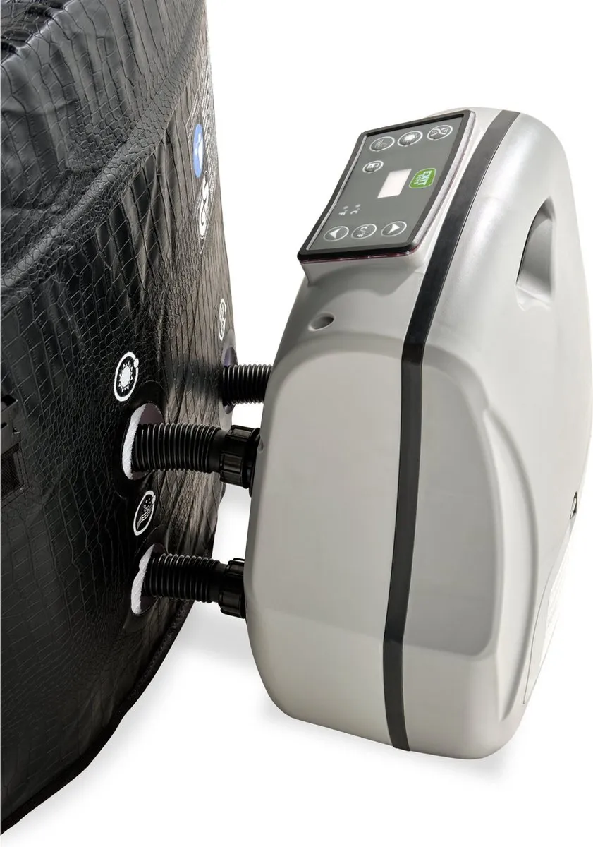 EXIT Leather Premium Spa 2 Personen - 812L - 156cm - 90 Jets - Zwart - afbeelding 6 van 6