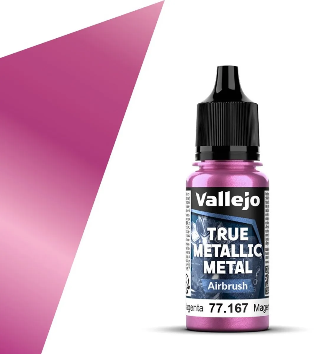 Vallejo Hobbyverf Acryl 77167 True Metallic Metal - Karmozijn Magenta 18ml