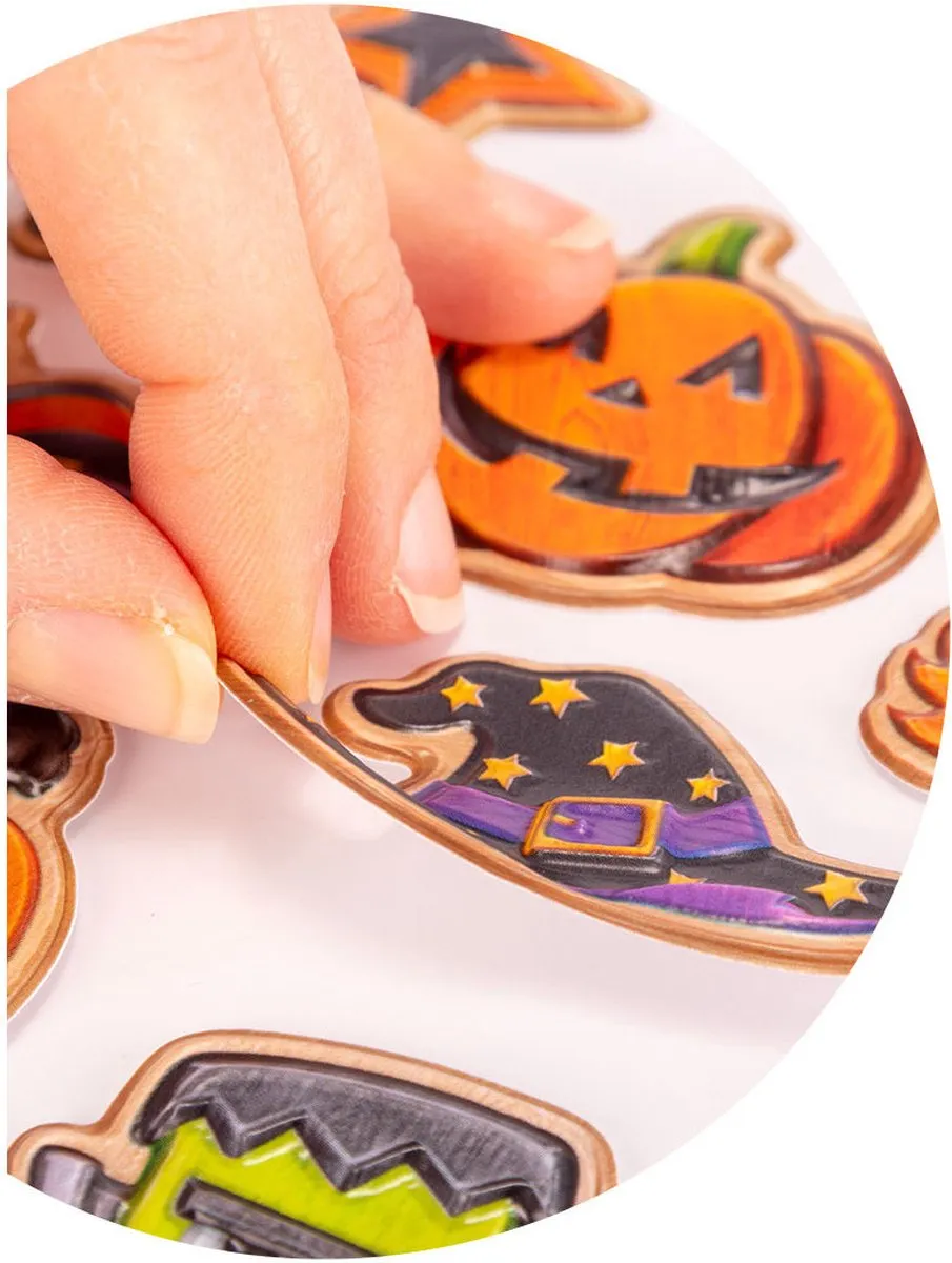 Carnival Toys Happy Halloween 3D Stickers - 12-delig Multicolor