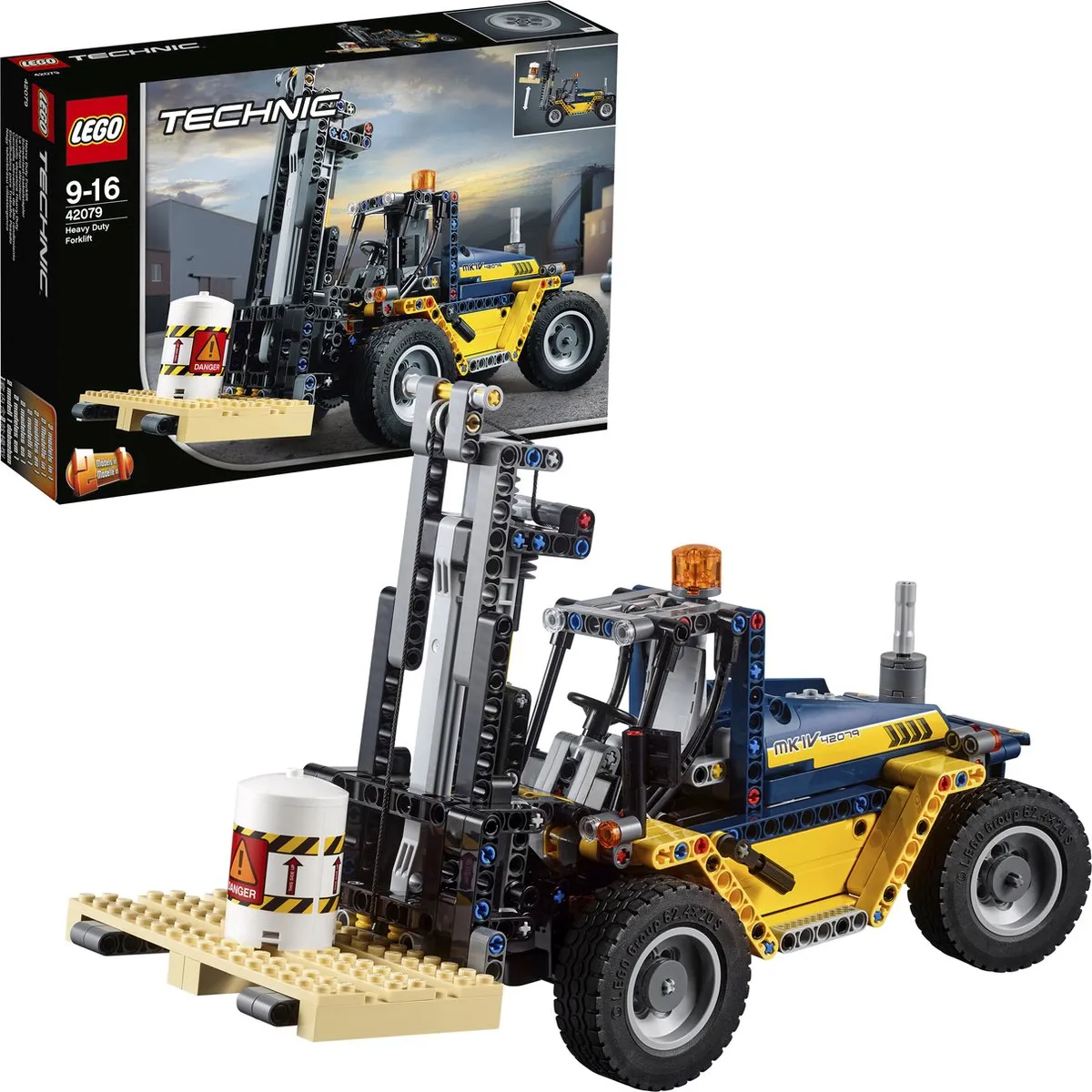 LEGO Technic Vorkheftruck 42079 - 592 Stukken - Zwart