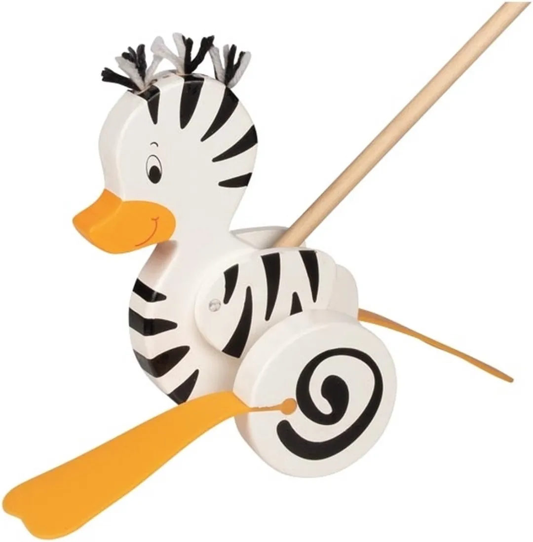 Goki Stokroller Zebra-Eend