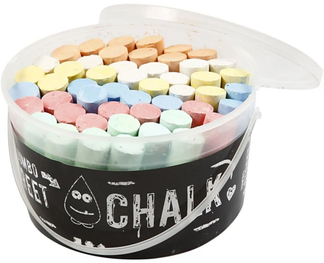 Creativ Company Stoepkrijt Jumbo 50 Stuks - Multicolor
