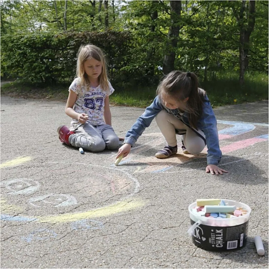 Creativ Company Stoepkrijt Jumbo 50 Stuks - Multicolor