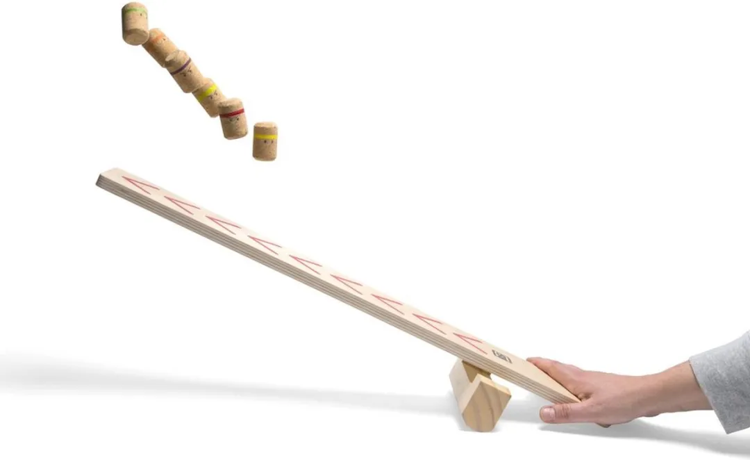 BS Toys Lanceer de Ninja's Houtspel - Multikleur