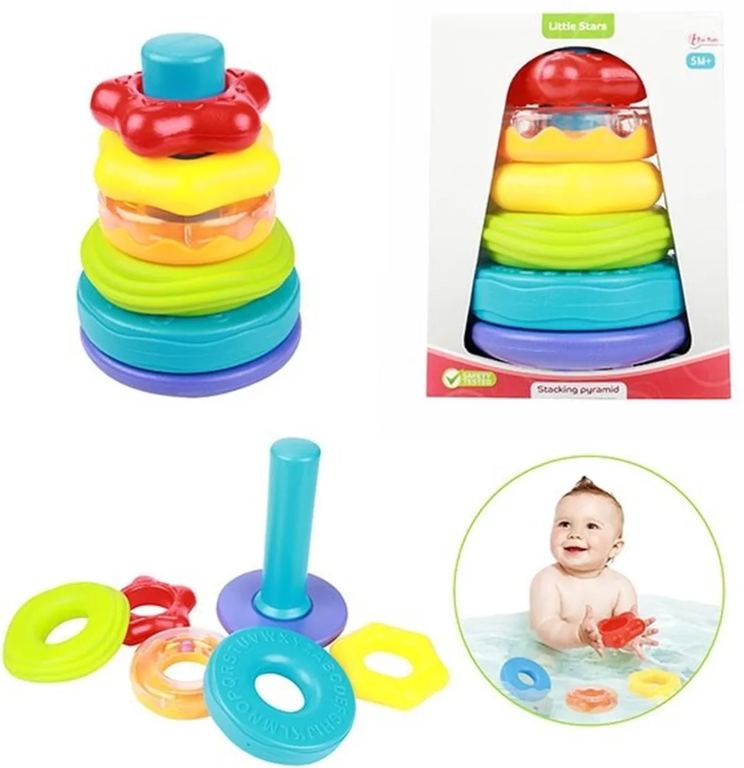 Toi-Toys Little Stars Stapeltoren Babyrammelaar 71000 - Multicolor