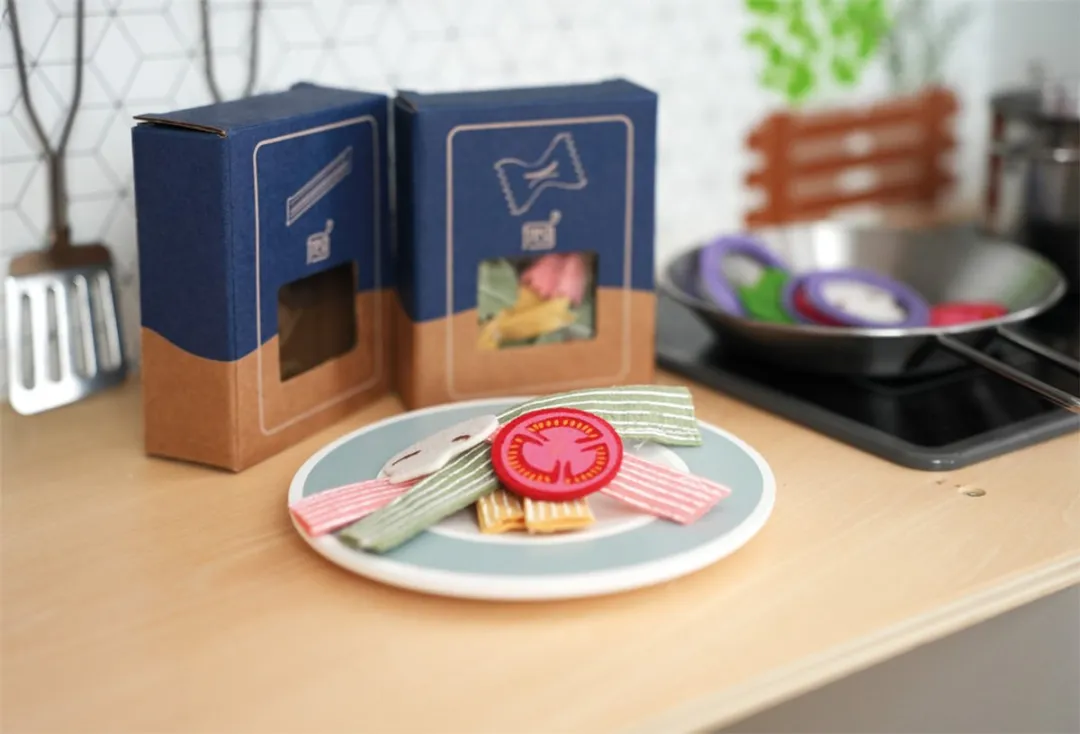 Small Foot Houten Pasta Chef Set 19-delig - Multicolor