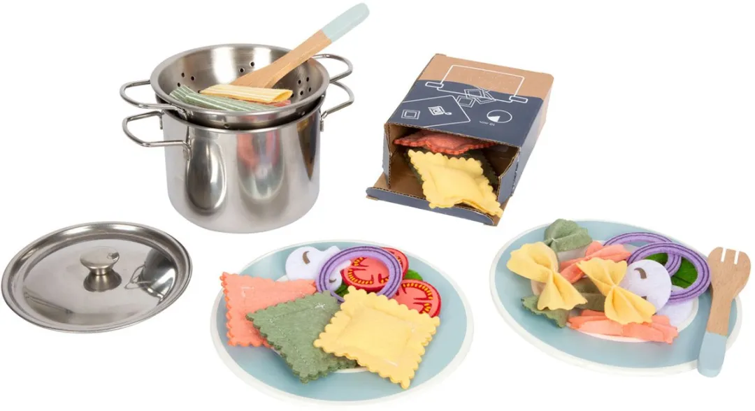 Small Foot Houten Pasta Chef Set 19-delig - Multicolor