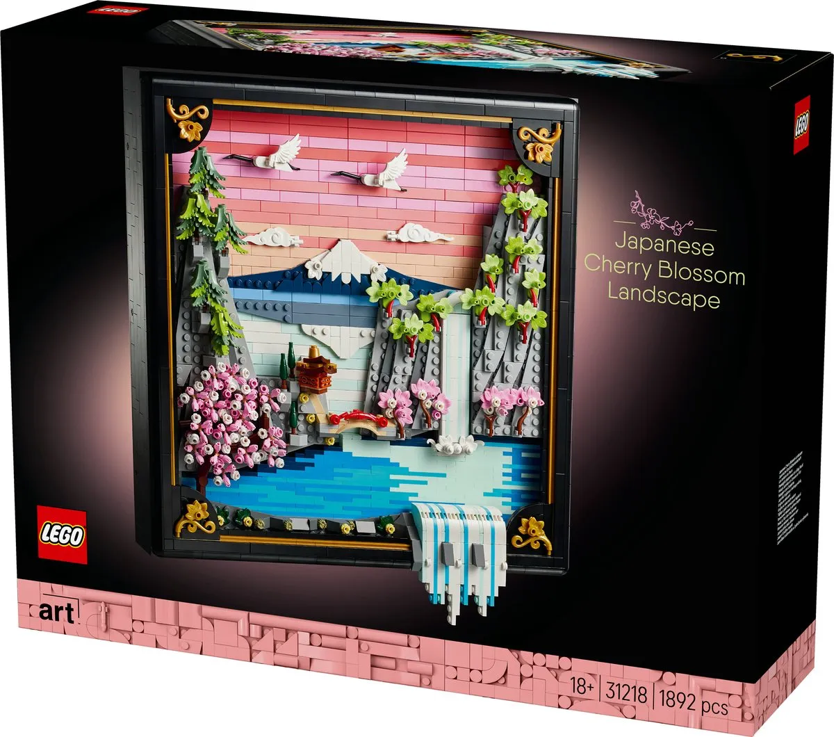 LEGO Art Landschap met Japanse Kersenbloesems 31218 - 1892 Stukken - Multicolor