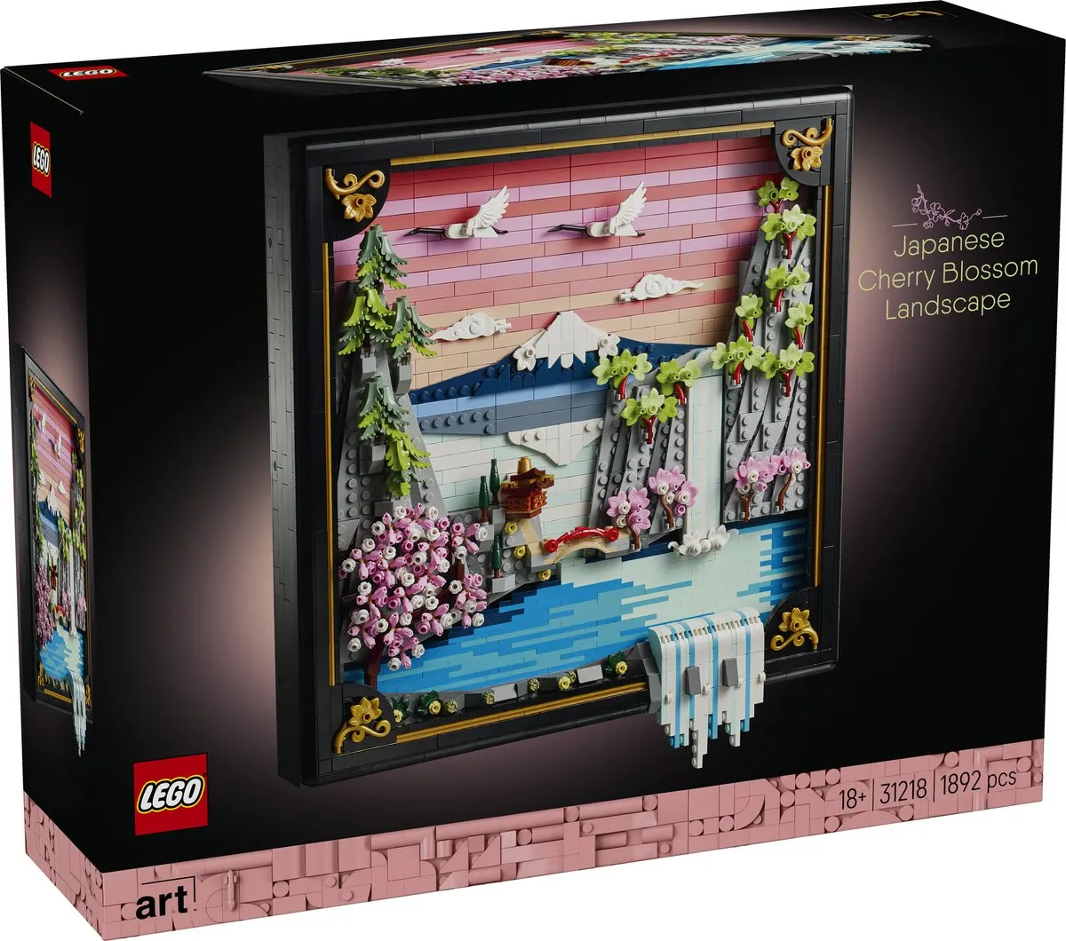 LEGO Art Landschap met Japanse Kersenbloesems 31218 - 1892 Stukken - Multicolor