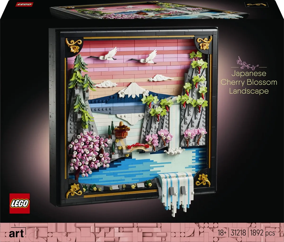 LEGO Art Landschap met Japanse Kersenbloesems 31218 - 1892 Stukken - Multicolor