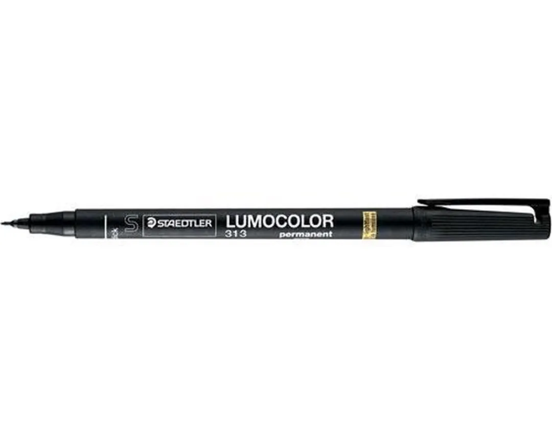 STAEDTLER Lumocolor 313 Permanent Viltstift - 10 Stuks - Zwart