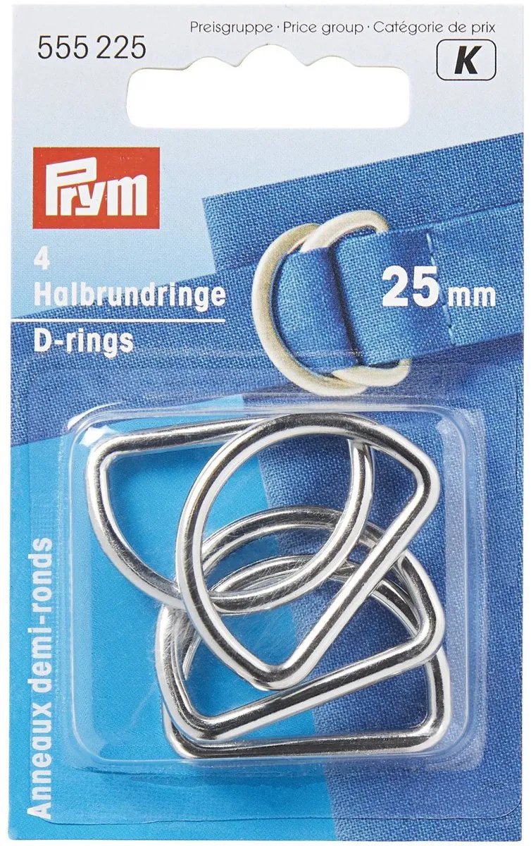 Prym D-Ringen 25mm - 4 Stuks
