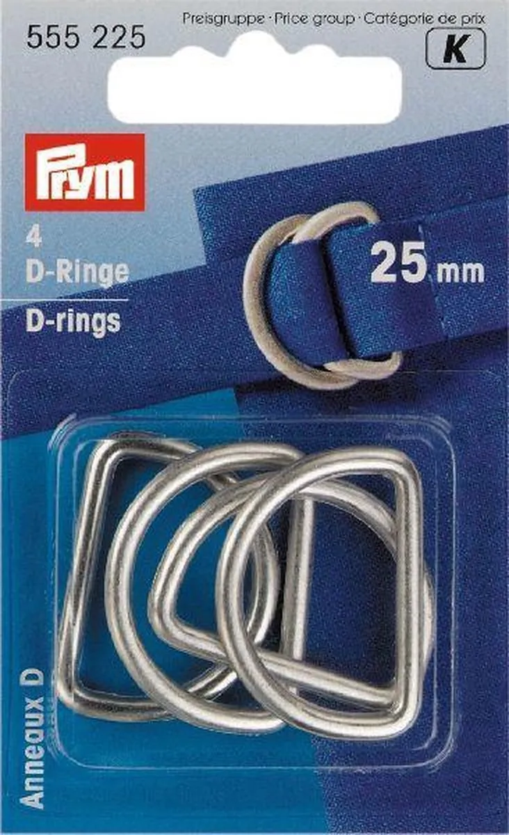 Prym D-Ringen 25mm - 4 Stuks