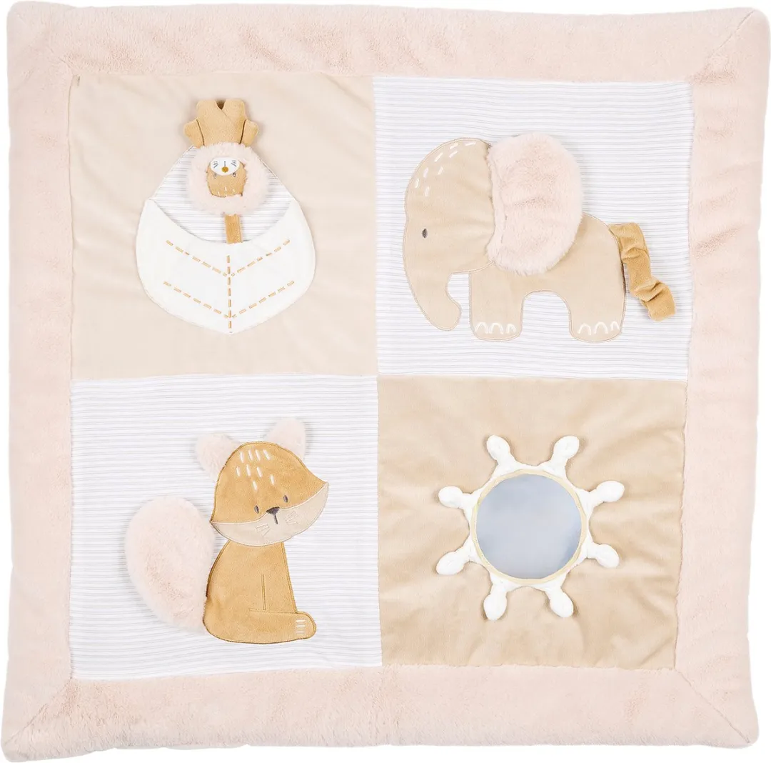 Nattou FLO ERNEST & OLI Rechthoekig Speeltapijt 80cm - Beige