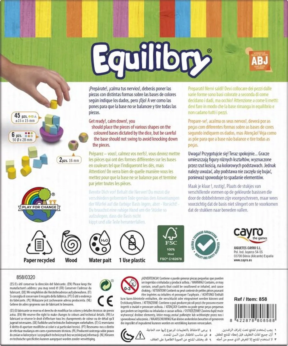 Geronimo Games Cayro Equilibry Behendigheidsspel - 2-8 Spelers - 5+ Jaar