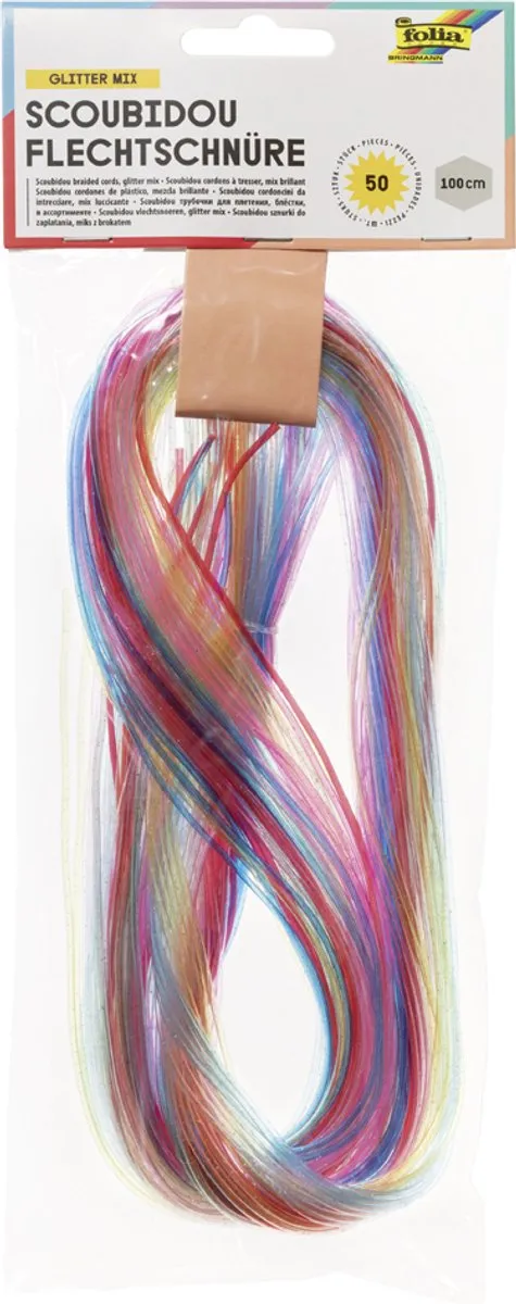 Folia Scoubidous Multicolor - 50 Stuks