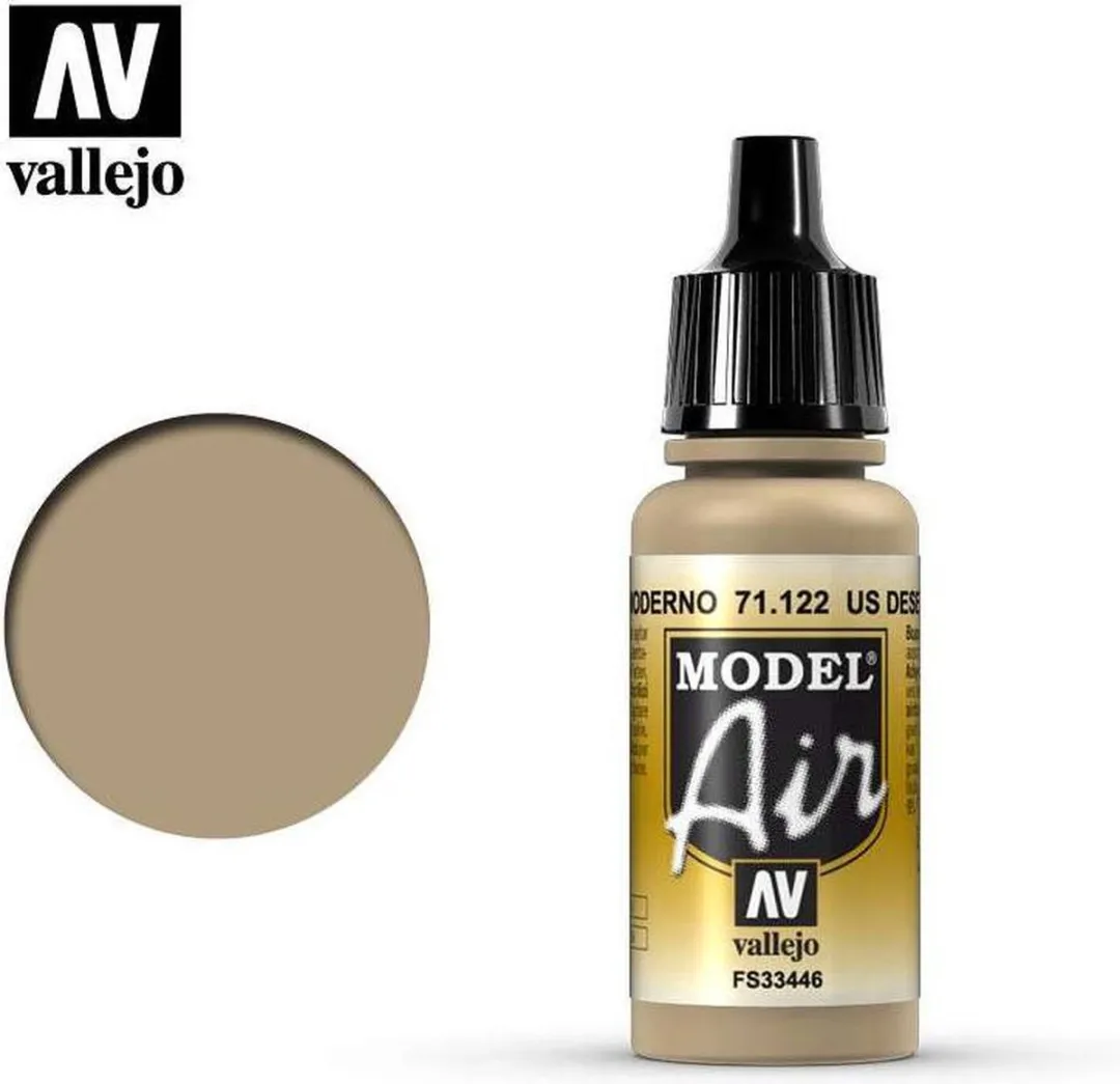 Vallejo Hobbyverf Acryl US Desert Armour 71122