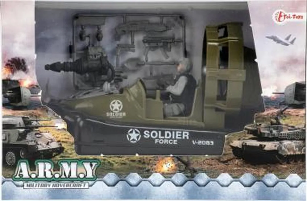 Toi-Toys Militaire Speelset Motorboot 15689A