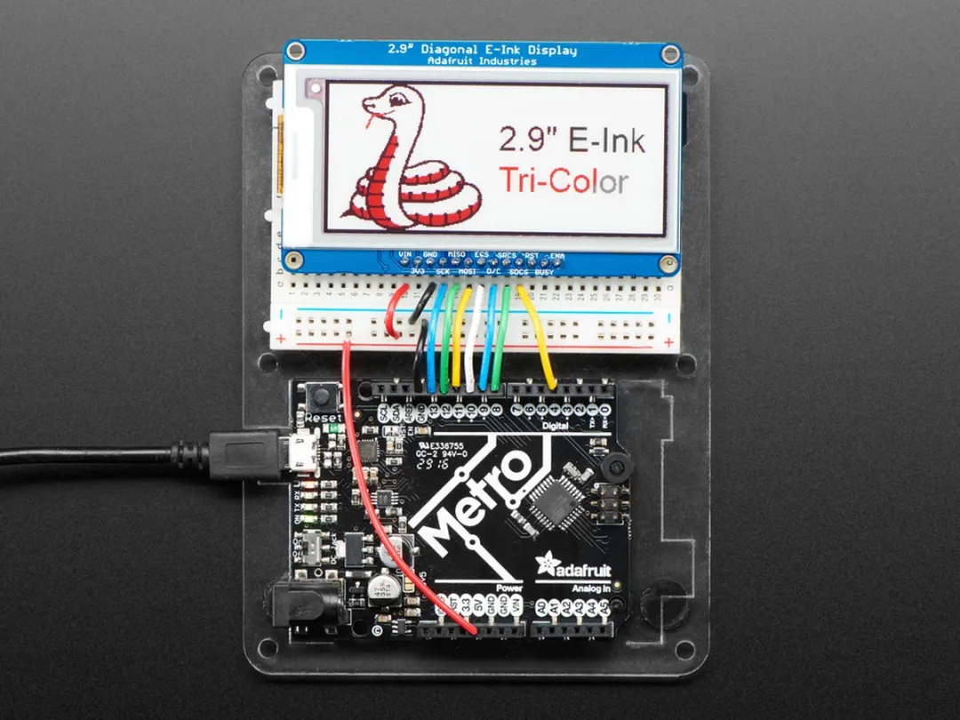 Adafruit 1028 2.9inch eInk Display - Meerkleurig