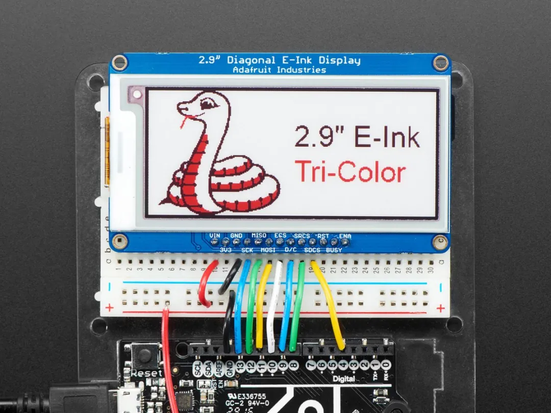 Adafruit 1028 2.9inch eInk Display - Meerkleurig