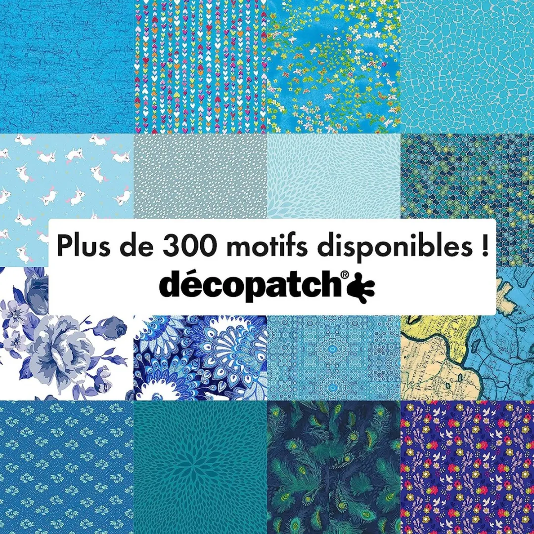 Decopatch Papier Lolly - 4 Kleuren A3