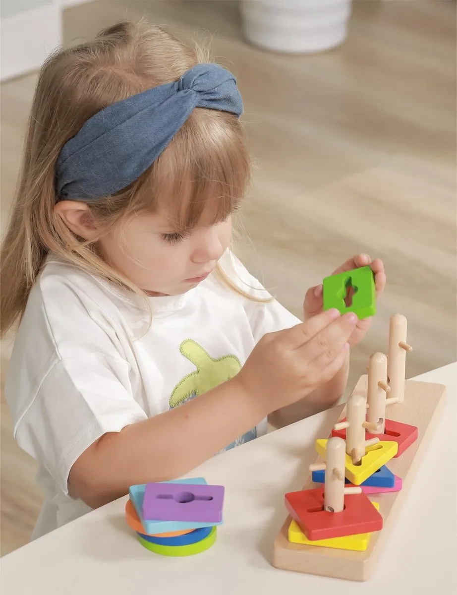 Viga Toys Vormenspel 50968 - 12-delig Multicolor