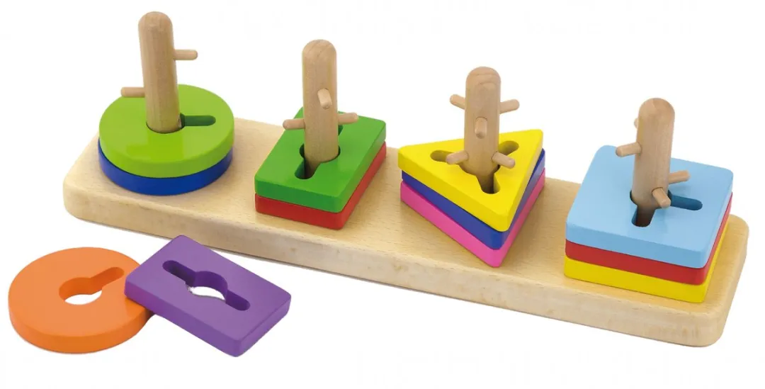 Viga Toys Vormenspel 50968 - 12-delig Multicolor