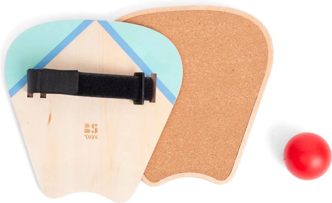 BS Toys Peddel Play Vang en Werpspeelgoed - FSC Hout - 2 Kleuren